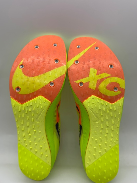 Nike Men\'s Neon Yellow Running Shoes with Navy Swoosh main image 4